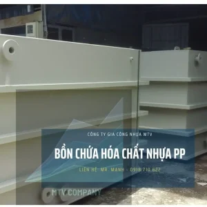 Bồn nhựa vuông PP, PVC cao cấp 7 Bể mạ bằng nhựa PP
