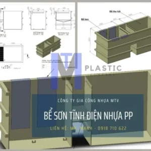 Bể nhúng sơn tĩnh điện nhựa PP