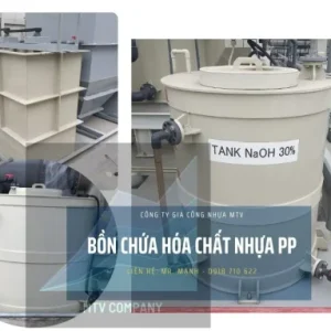 Bồn chứa hóa chất bằng nhựa PP 500 lít