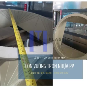 Côn vuông tròn nhựa PP D700 chất lượng, giá rẻ