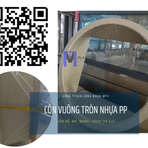 Côn vuông tròn nhựa PP D700