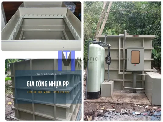 Gia công bồn nhựa, hàn nhựa PP