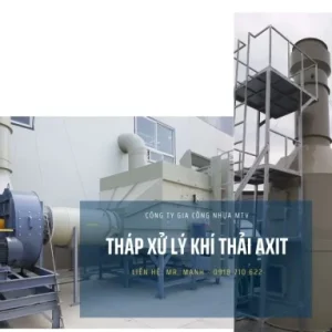 Tháp nhựa PP xử lý khí thải hơi axit